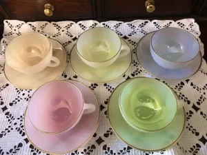 Arcopal tea cups and saucer