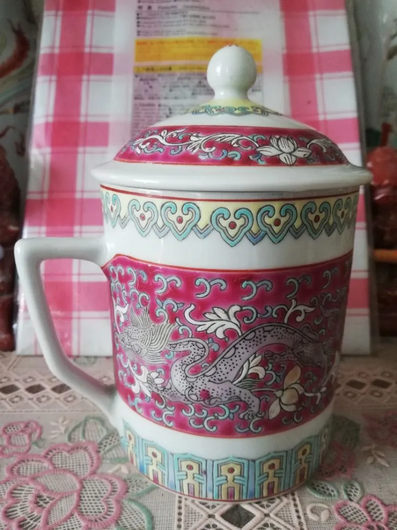 Price and buy porcelain mug with lid + cheap sale