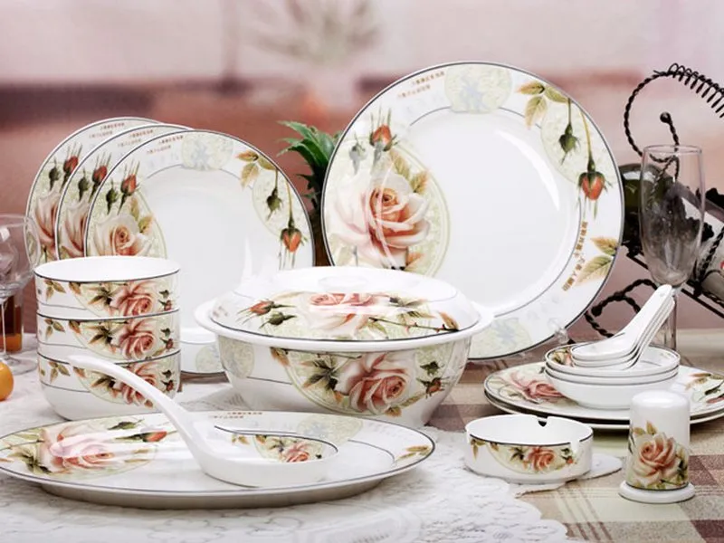 porcelain plates and bowls set + best buy price